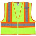 River City LuminatorClass II Safety Vests, Size L, Lime WCCL2LL